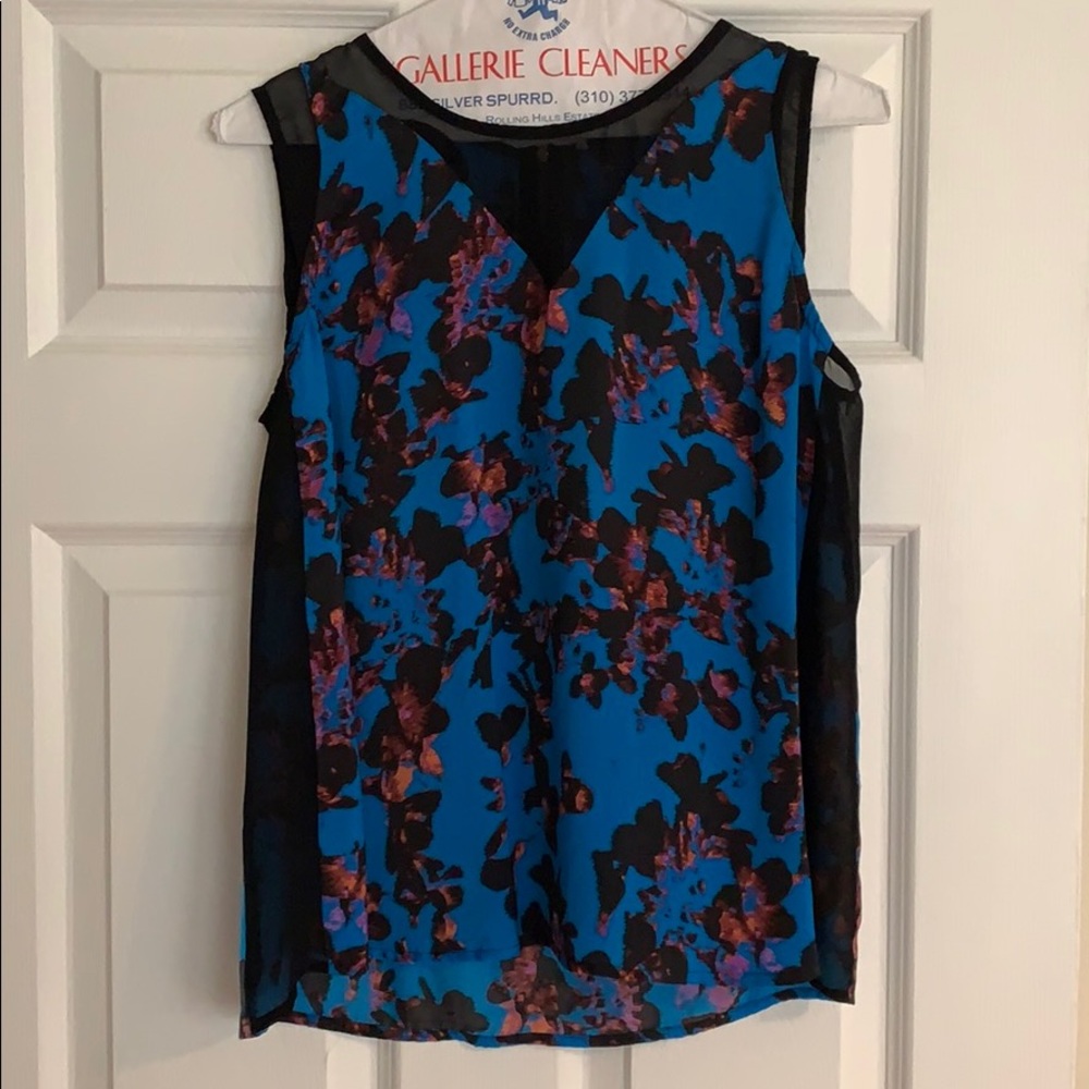 Blue and black blouse!